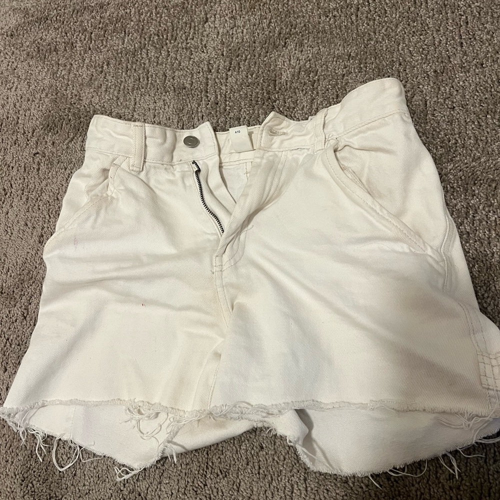 Women's White Denim Shorts